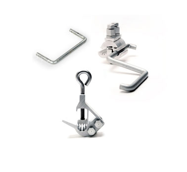 Live line and earthing connectors